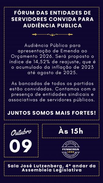 AUDIÊNCIA PÚBLICA SOBRE ORÇAMENTO 2026