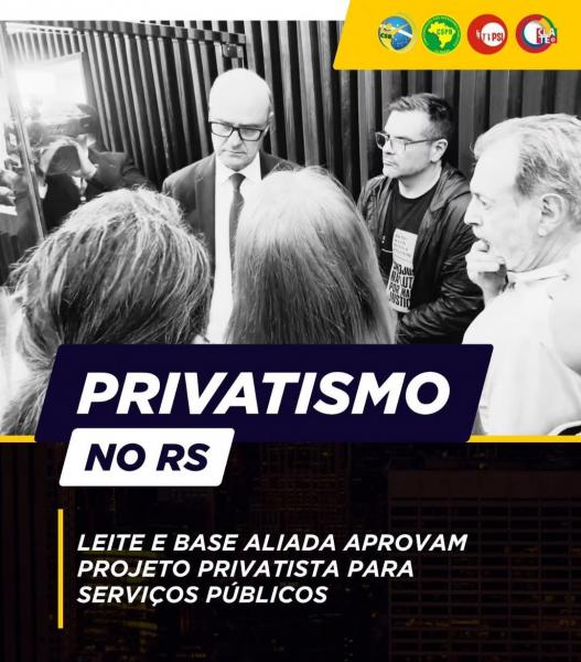 LEITE E BASE ALIADA APROVAM PROJETO PRIVATISTA PARA SERVIÇOS PÚBLICOS