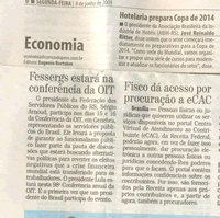 Imagem da notícia: FESSERGS NA OIT EM GENEBRA: JORNAL CORREIO DO POVO 08.06.2009