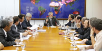 Imagem da notícia: Centrais Sindicais realizam reunião com o Presidente da República